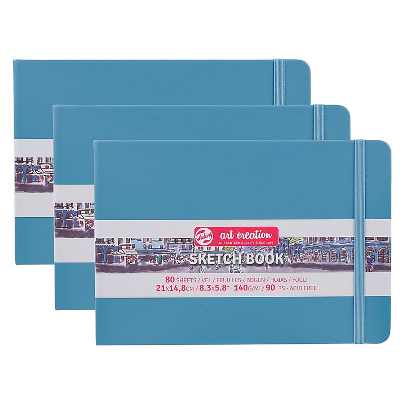 Talens Art Creation 8.3" x 5.8" Sketch Book, 80 Sheets/Book, 3/Bundle (TLN9314215M-3) image 1