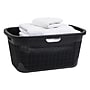 Mind Reader 10-Gallon Laundry Basket, Plastic, Black (40FABASK-BLK)~#|#~D9B745ED-F3E1-40AC-9620826DED4FE9DB_sc7