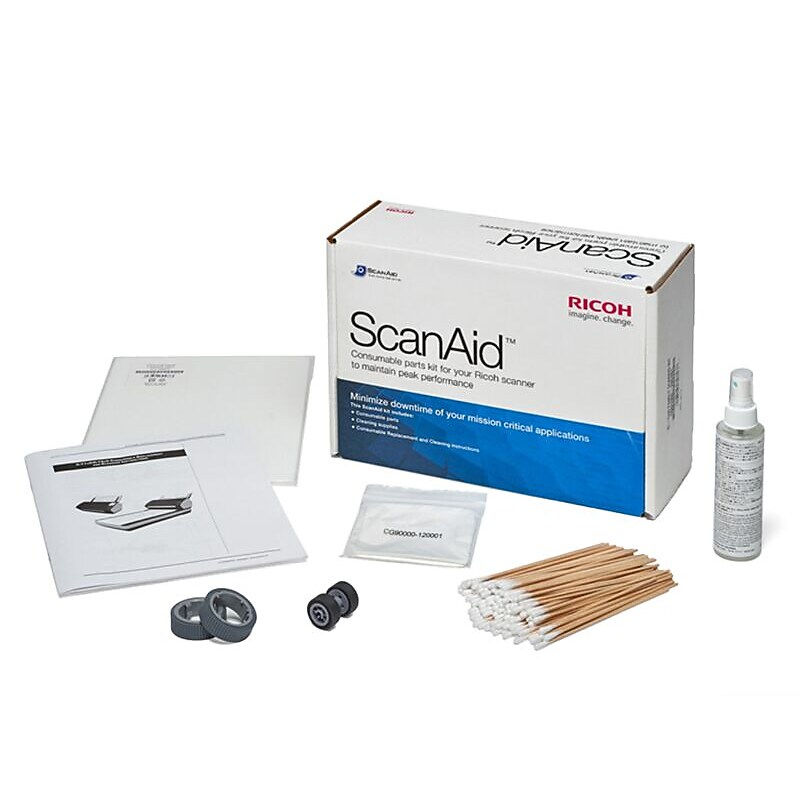 RICOH ScanAid Cleaning and Consumable Kit for fi-7140, 7240, 7160, 7260, 7180, 7280 and 7300NX (CG01000-280401) image 1
