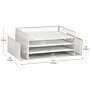 Mind Reader Metal Front Loading Letter Tray, White (4TSIDE2-WHT)~#|#~D9BBAF4E-88CA-4AC1-B124EDEE3F594A0B_sc7