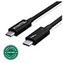 Plugable Thunderbolt 3 24" Cable, Black (TBT3-40G80CM)~#|#~D9BD8EEA-621E-4F34-89F3A36DF2A63E42_sc7
