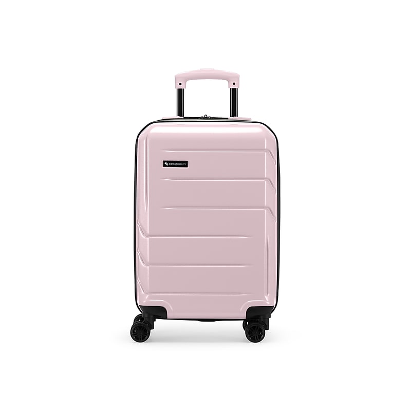Swiss Mobility DXB Collection 26.5" Hardside Suitcase, 8-Wheeled Spinner, Blush Pink (HLG6324SM-BLUSH) image 1