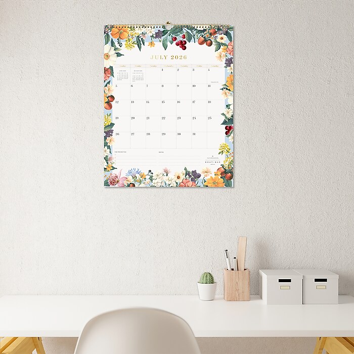 2026-2027 Blue Sky Wirebound Floral 15