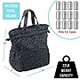 Brentwood Leopard Insulated Canvas Lunch Tote Cooler Bag, 2-Compartment, Leopard Gray (BTWCB2025LGRY)~#|#~D9BFED66-145A-41FE-B16DF095FF27D5FD_sc7