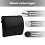 Mind Reader Memory Foam Ergonomic Lower Back Cushion Office Chair Support, Black (BACKFOAM-BLK)~#|#~D9C6EC2D-D81B-4E81-8FB2D4D9237E0960_sc7