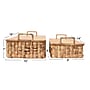 Household Essentials Woven Storage Wicker Basket with Handles, Natural, 2/Set (ML-6650)~#|#~D9CA7A7B-A890-4FF8-B5A3680903D45B81_sc7