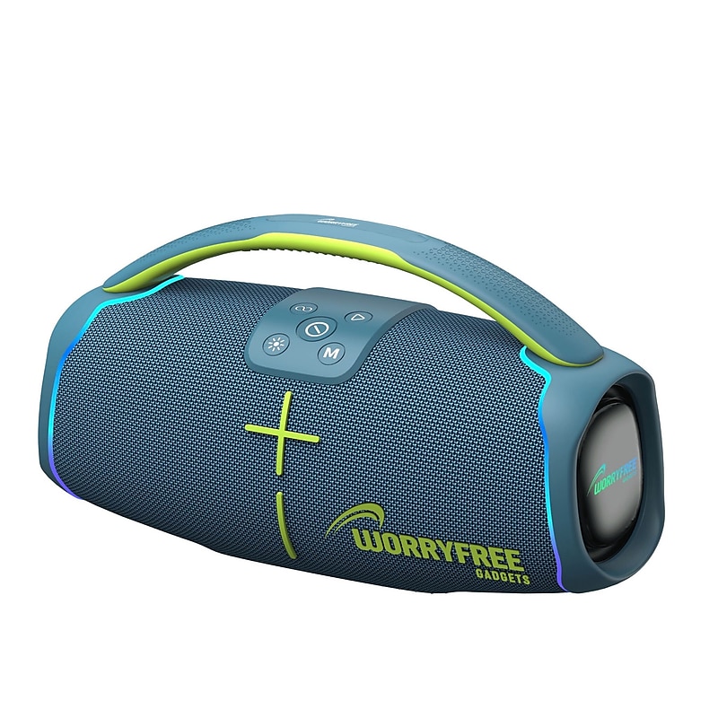 Worryfree Gadgets Wireless Bluetooth Party Speaker, Water Resistant, Blue (WH61-BLU) image 1