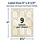 Avery Pearlized Ivory Decorative Edge Multipurpose Labels, 3" x 2.25", Ivory, 900/Box (94126)~#|#~D9CB4E57-3801-4C2D-B7F959DB58373BE0_sc7