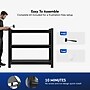 FlexiSpot 3-Shelf Metal Multi-Functional Storage Rack, 39.5" x 39.4" x 13.8", Black (CJ025-DJ)~#|#~D9CD3A92-A4D4-4B3A-A816CFE2EEA83D3F_sc7