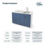 Viva Comfort 36.32'' H x 48" L Medical Cabinet with Right Sink, 4-Doors, 2-Drawers, Blueberry (902BASE48RSBL)~#|#~D9CD6DFA-E650-49B4-9BCFB4FE3AE7A597_sc7