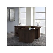 Bush Business Furniture Office 500 71" L-Shaped Executive Desk with Drawers, Black Walnut (OF5004BWSU)