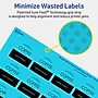 Avery Laser/Inkjet Multipurpose Square Labels, 1.5" x 1.5", Bright Blue, 400/Pack (94106)~#|#~D9CE1627-0290-4D19-B3CF2333BCE107AE_sc7