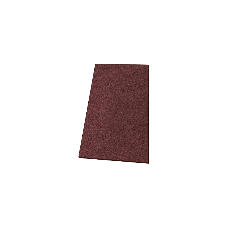 ACS 14" x 28" Conditioning Floor Pad, Redwood, 10/Pack, (47-FPP-14x28) image 1