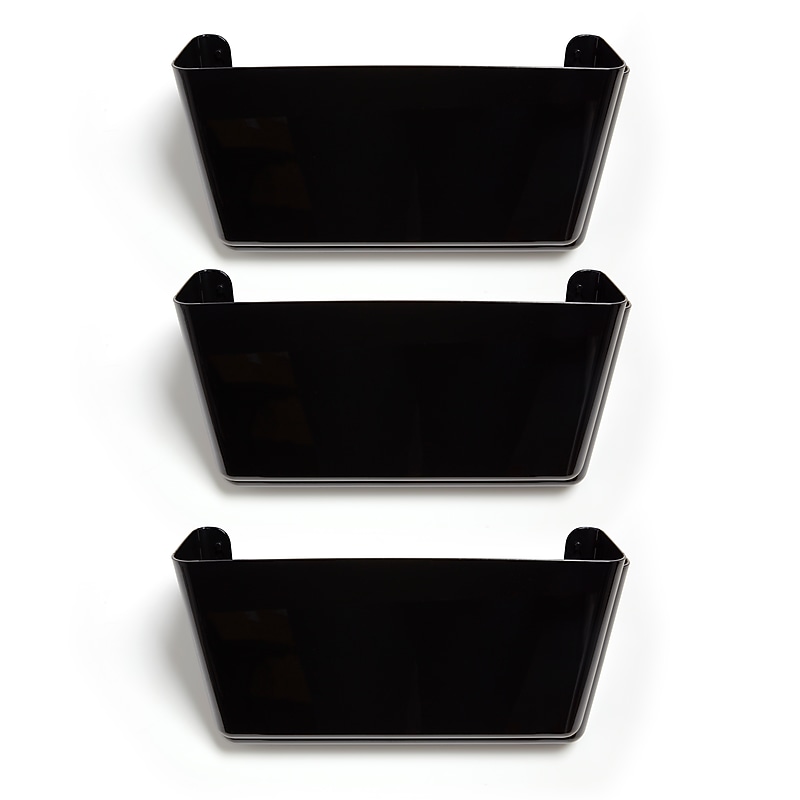 TRU RED Wall File, Letter, Black, 3/Pack (TR54296) image 1