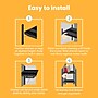 Lockermate 8.5" Polypropylene/PP Locker Shelf, Black (05002)~#|#~D9D9B631-E6C8-4C60-95438B07D48022E9_sc7
