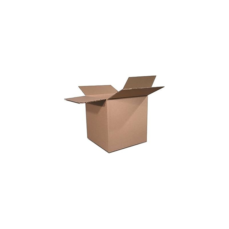 10" x 10" x 8" Corrugated Shipping Boxes, 32 ECT, 25/Bundle (10108) image 1