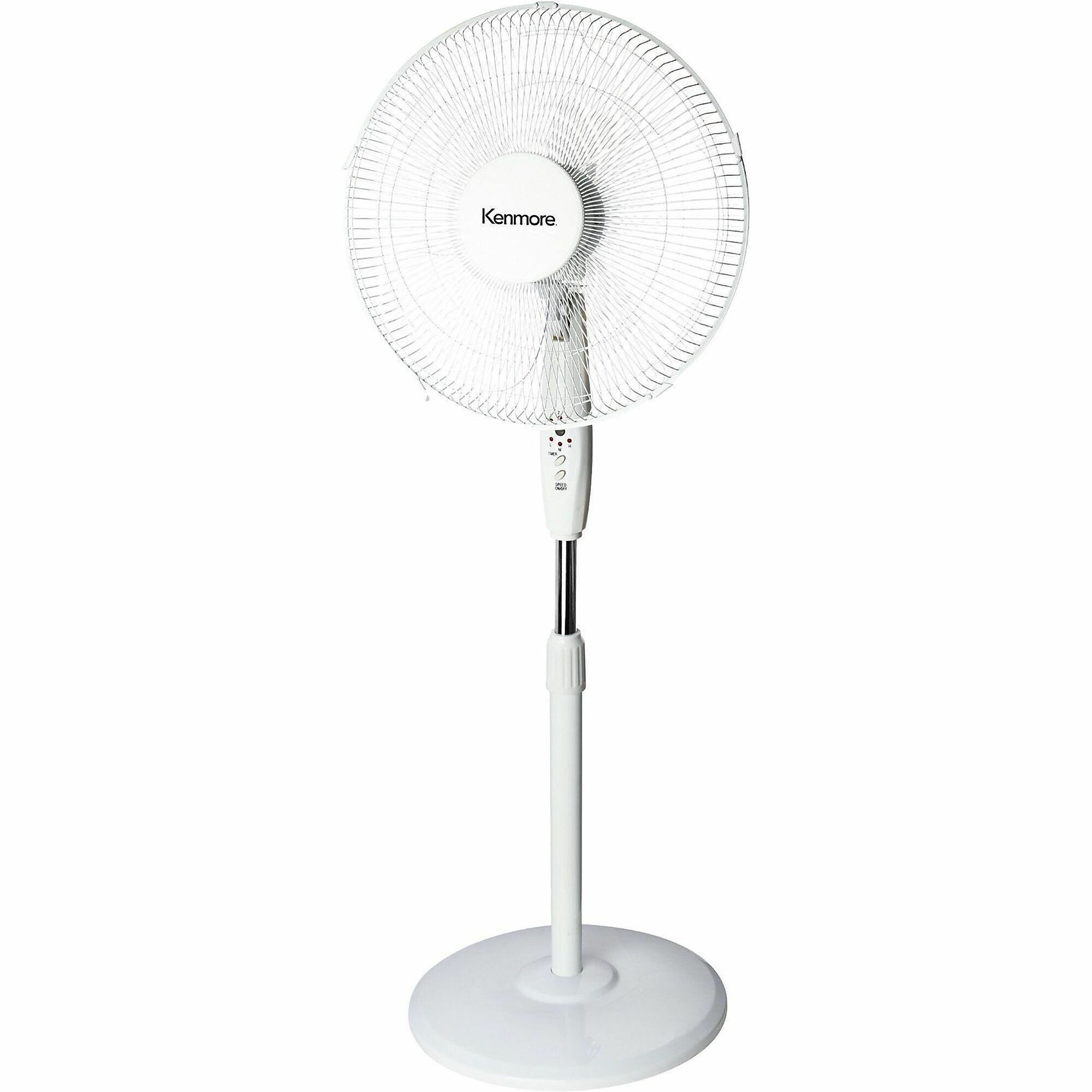 Kenmore 12″ Oscillating Pedestal Fan, White (ESMKM60035WH) Sansujyuku sansujyuku.com