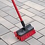 Libman Dual-Surface 10" Scrub Brush & 60" Handle, Steel Handle, Red, 6/Carton (0532)~#|#~D9DE9182-22CB-4F82-ABEDE4523513F417_sc7
