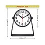 Infinity Instruments Stirrup Desk Clock, 6"Dia. (20274BK-4524)~#|#~D9E49B4C-F4ED-4F21-BE29343D403F0C23_sc7