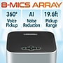Delton C9270 360° Voice Pickup Wired/Wireless Conference Speakerphone, Gray (DSC9270)~#|#~D9E68505-FEC0-40BD-AF405F661CEF8BDC_sc7