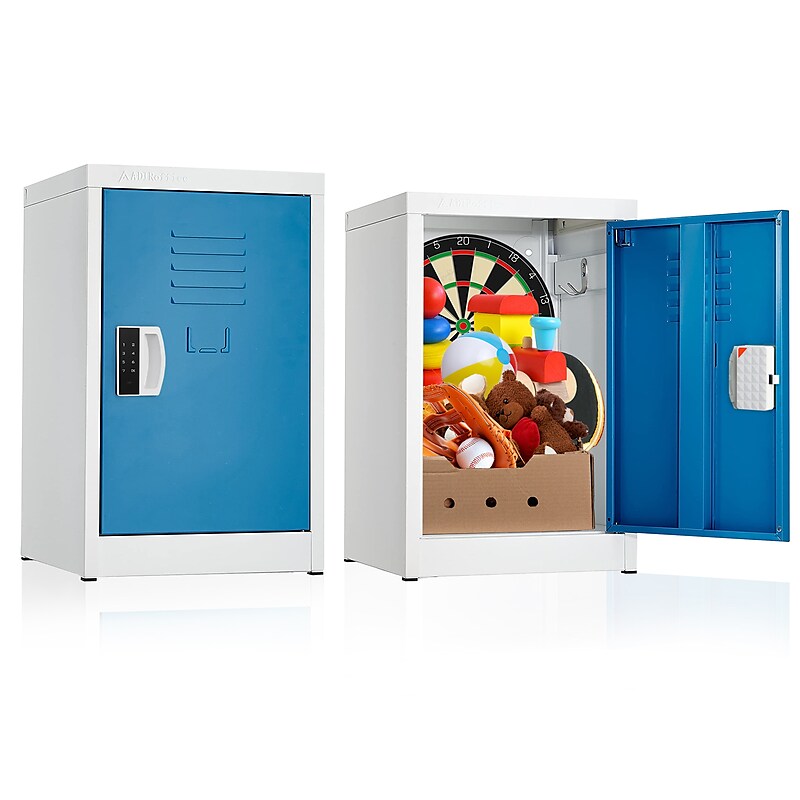 AdirOffice 24"H Single Tier Blue Storage Locker (ADI629-02-BLU-DL) image 1