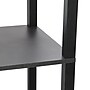 Simple Designs 62.50" Etagere Organizer Storage Shelf Floor Lamp with Linen Shade, Black (LF1014-BLK)~#|#~D9EAF4BD-D103-4860-A8ED89B0F5BFC3C5_sc7