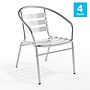Flash Furniture Aluminum Stacking Indoor-Outdoor Chairs, 4/Pack (4TLH017B)~#|#~D9EBC2D8-ED27-4F12-874E654052754EAA_sc7