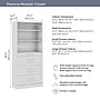 Bestar Florence Closet System, 5 Shelves, 4 Drawers, 36"W x 16"D, White (127605-000017)~#|#~D9EC193D-5846-45E8-AFE854F118A2DB0E_sc7
