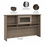 Bush Furniture Cabot 60"W Desktop Hutch, Ash Gray (WC31231)~#|#~D9EF4AD6-E490-4CFA-A2016661B4059C90_sc7