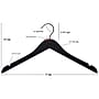 Nahanco 17" Wood Flat Top Hanger, White, 100/Carton (20517)~#|#~D9EFD4AC-C55A-4EF3-B1AB6CEFC45C1923_sc7