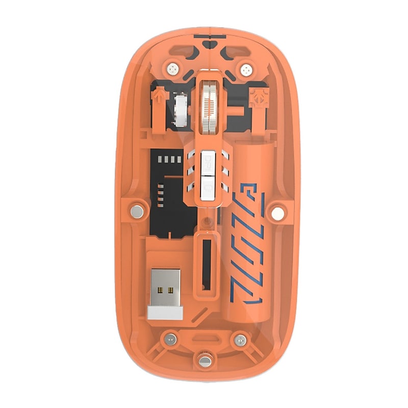 SaharaCase Glacier Wireless Ergonomic Laser Mouse, Orange (KB56) image 1