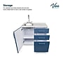 Viva Comfort 36.32'' H x 36" L Medical Cabinet with Left Sink, 3-Drawers, Blueberry (902BASE36LSBL)~#|#~D9F69490-0EE1-4641-A9410A12D2284A1C_sc7