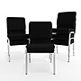 Flash Furniture HERCULES Series Fabric Stacking Church Chair, Black/Silver Vein Frame (XUCH60096BKSV)~#|#~D9F9B4FF-25DD-4C75-A00B51F1B1E46BA6_sc7