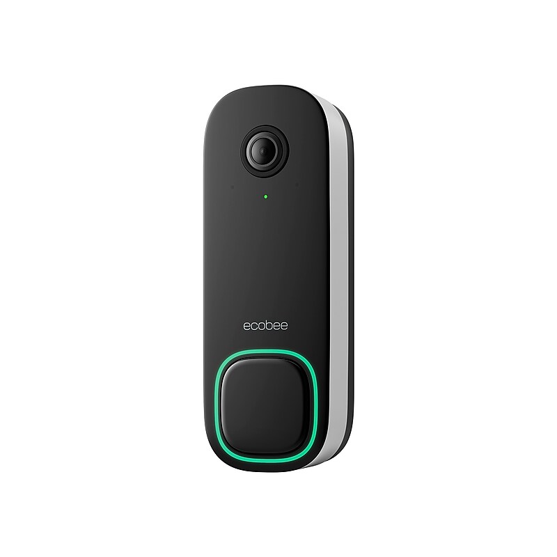 ecobee Smart Video Wired Smart Video Doorbell, Black (EB-CAMSDB-01) image 1