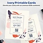 Avery Integrated Cards, 8.5" x 11", Matte Ivory, 50/Box (95282)~#|#~D9FC45FF-A8AC-4E03-9F38311746244437_sc7