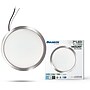 Bulbrite 7" Round 10.3-Watt 3000K LED Flush Mount Light, 1150 Lumens, Nickel (773606)~#|#~D9FEEBD7-7E0D-409B-87D4AFD80AFC62FF_sc7