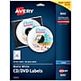 Avery Inkjet CD Labels, Matte White, 2 Labels/Sheet, 20 Sheets/Pack, 40 Labels/Pack (8212)~#|#~D9FF24DD-D7B3-4852-81EC0AC6D6FDBD1E_sc7