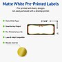 Avery Rectangle Multipurpose Labels, 1" x 2-5/8", White, 160/Pack (19479370508)~#|#~DA044FEB-42C0-4FBB-AE5047CB56F1313E_sc7