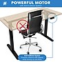 Mount-It! 55"W Electric Rectangular Adjustable Standing Desk, Maple/Black (MI-18089)~#|#~DA0DE6C4-37FC-4362-934BCC56FFD2562C_sc7