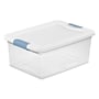 Sterilite 15 Quart Latching Storage Bin with Lid, Plastic, White, 12/Carton (14948012CT)~#|#~DA0E2237-3280-49AD-B0AC283CA240F2F0_sc7