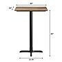 Flash Furniture TopGuard Rectangle Wood Dining Table with X-Base, 30" x 24", Natural/Black Base (ST2430NATT2222B)~#|#~DA120450-D7AE-4556-BE8A98EB4F38045F_sc7