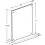 Azar Sign Holder, 8.5" x 11", Vertical, Clear Acrylic (104778)~#|#~DA12A61E-ED09-4919-86D5E77A3A110397_sc7