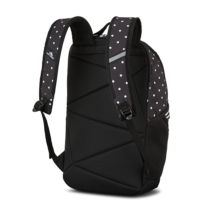north face black white polka dot backpack Stripe Ruffled Nylon  Hollis this backpack offers a true model of organization to keep all your essentials in place The North Face Women's Borealis