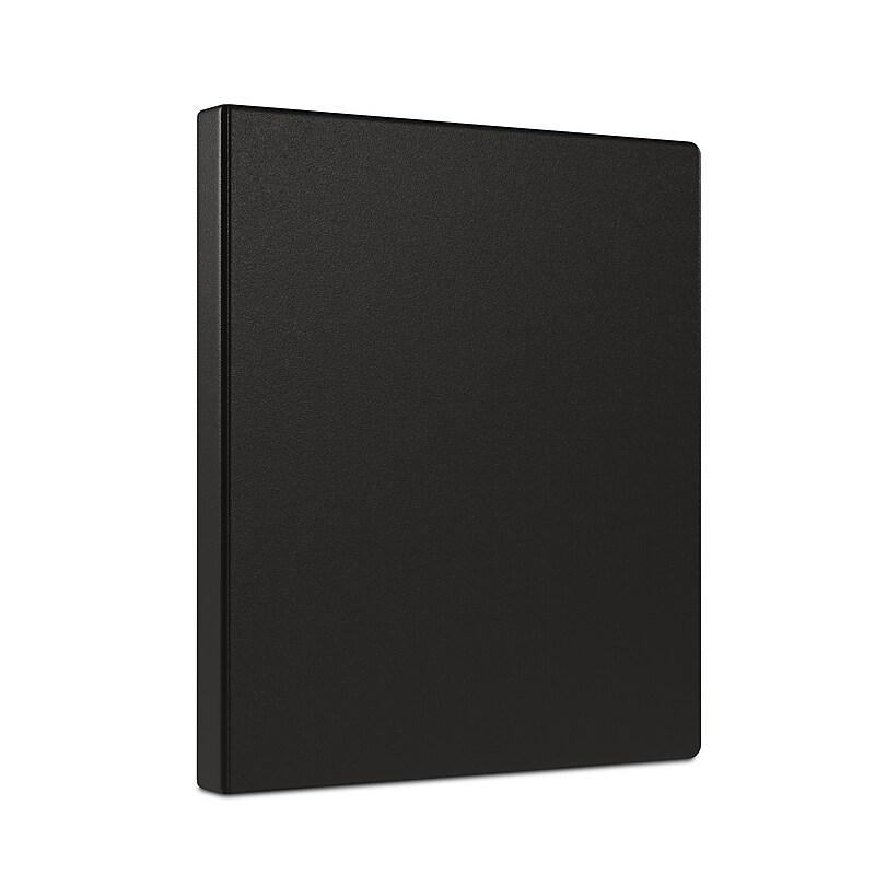 Staples 1/2" 3-Ring Non-View Binder, Black (ST26851-CC) image 1
