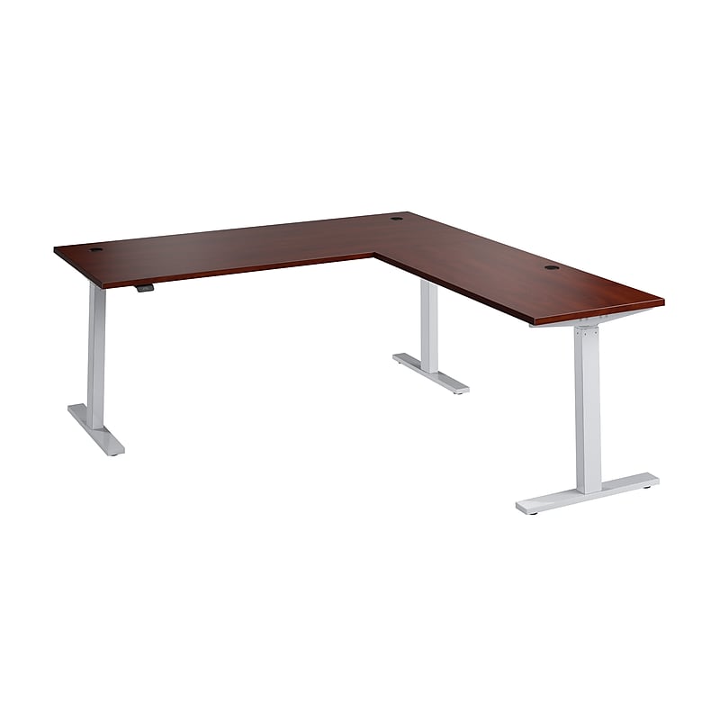 Bush Business Furniture Move 60 Series 72"W L Shaped Adjustable Standing Desk, Hansen Cherry (M6SL7278HCSK) image 1