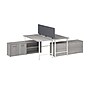 Bush Business Furniture Hustle 30"H x 60"W 2 Person Back to Back Cubicle Workstation, Platinum Gray (HUS015PG)~#|#~DA1A1843-DA9C-4467-A39400DBEBDCF86B_sc7