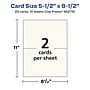 Avery Integrated Cards, 5.5" x 8.5", Matte Ivory, 20/Pack (95279)~#|#~DA1BA372-C490-4BB5-B77110D712D9ADEB_sc7