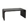 Storied Home Modern Waterfall Edge Mango Wood Coffee Table, Black (EC1721)~#|#~DA1E7EDF-7066-49EA-8B685895D5B200F4_sc7