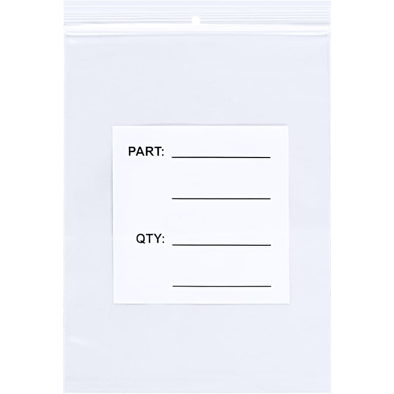 3" x 4" Reclosable Poly Bags, 4 Mil, Clear, 1000/Carton (PB12002) image 1