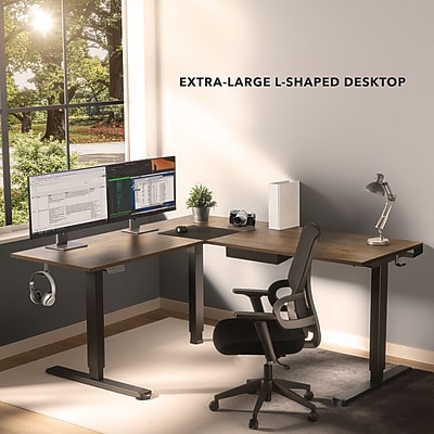 XL Electric Corner Adjustable Standing Desk - Thumbnail 5